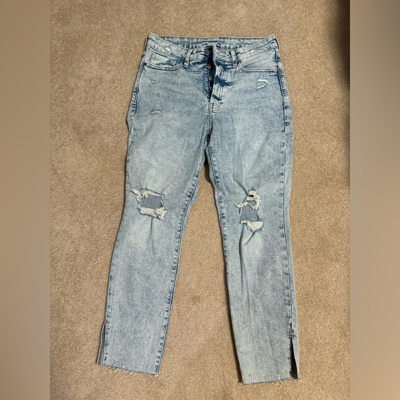 Old Navy Mom Jeans Raw Hem - Picture 1 of 3